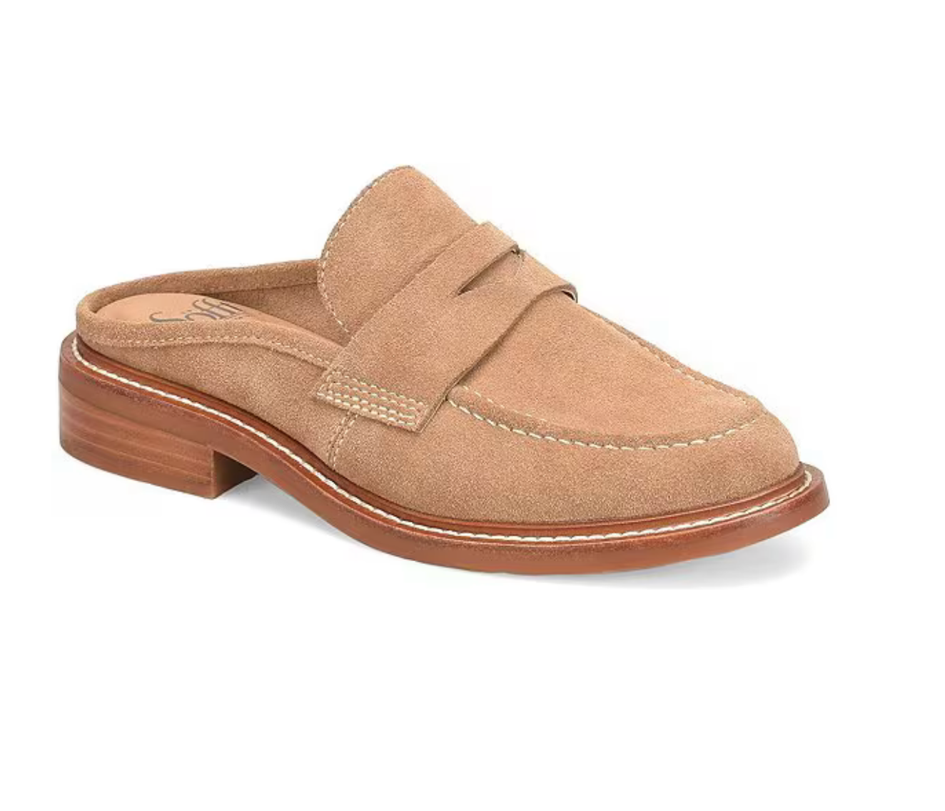 Monique Ultra Soft Suede Penny Keeper Mule