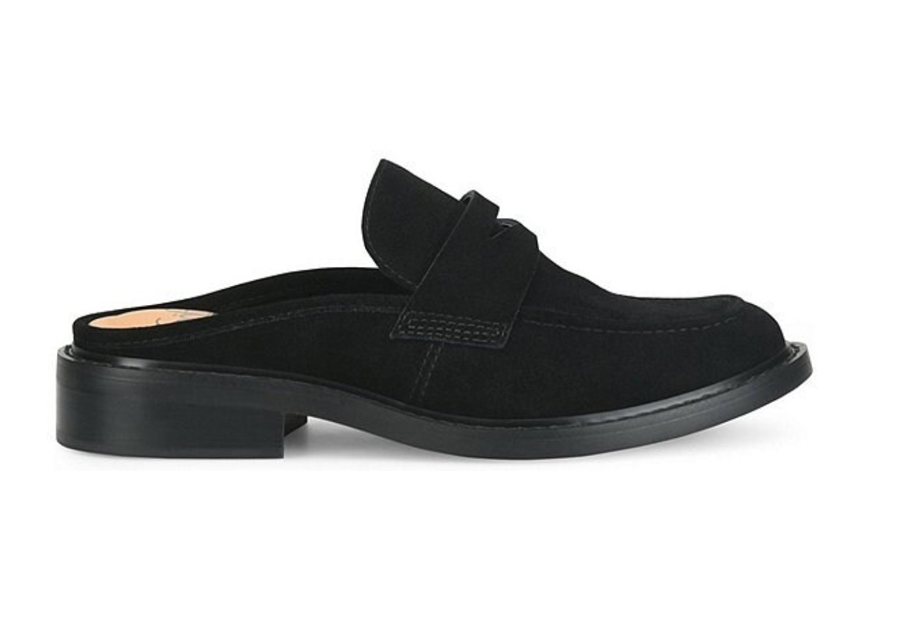 Monique Ultra Soft Suede Penny Keeper Mule