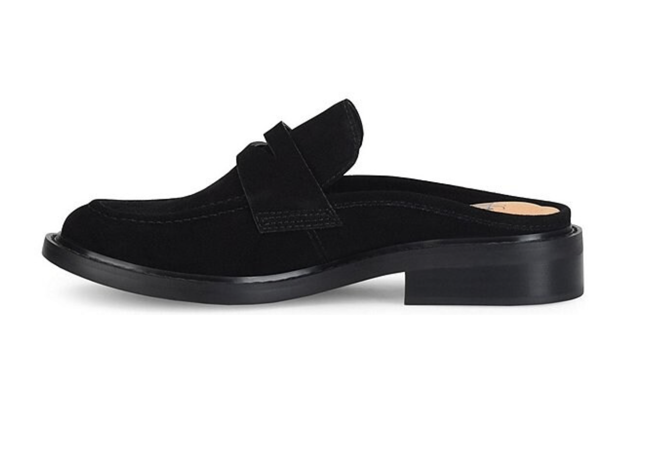 Monique Ultra Soft Suede Penny Keeper Mule