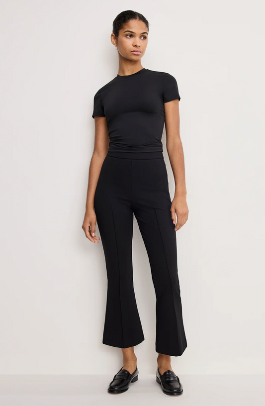 Good American Stretch Ponte High Rise Kick Flare Pants