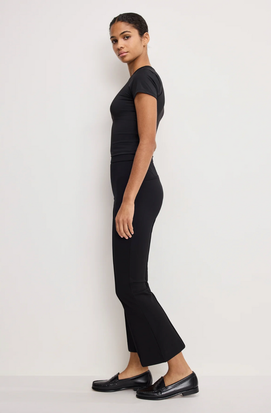 Good American Stretch Ponte High Rise Kick Flare Pants