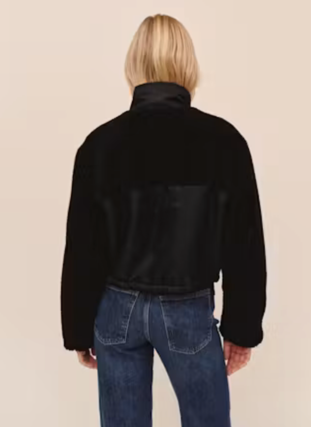 Funnel Neck Utility Sherpa Jacket