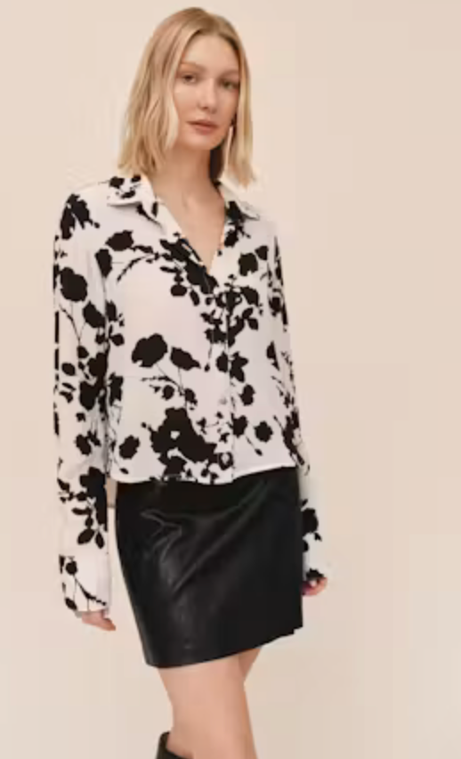 Long Sleeve Wide Cuff Button Up