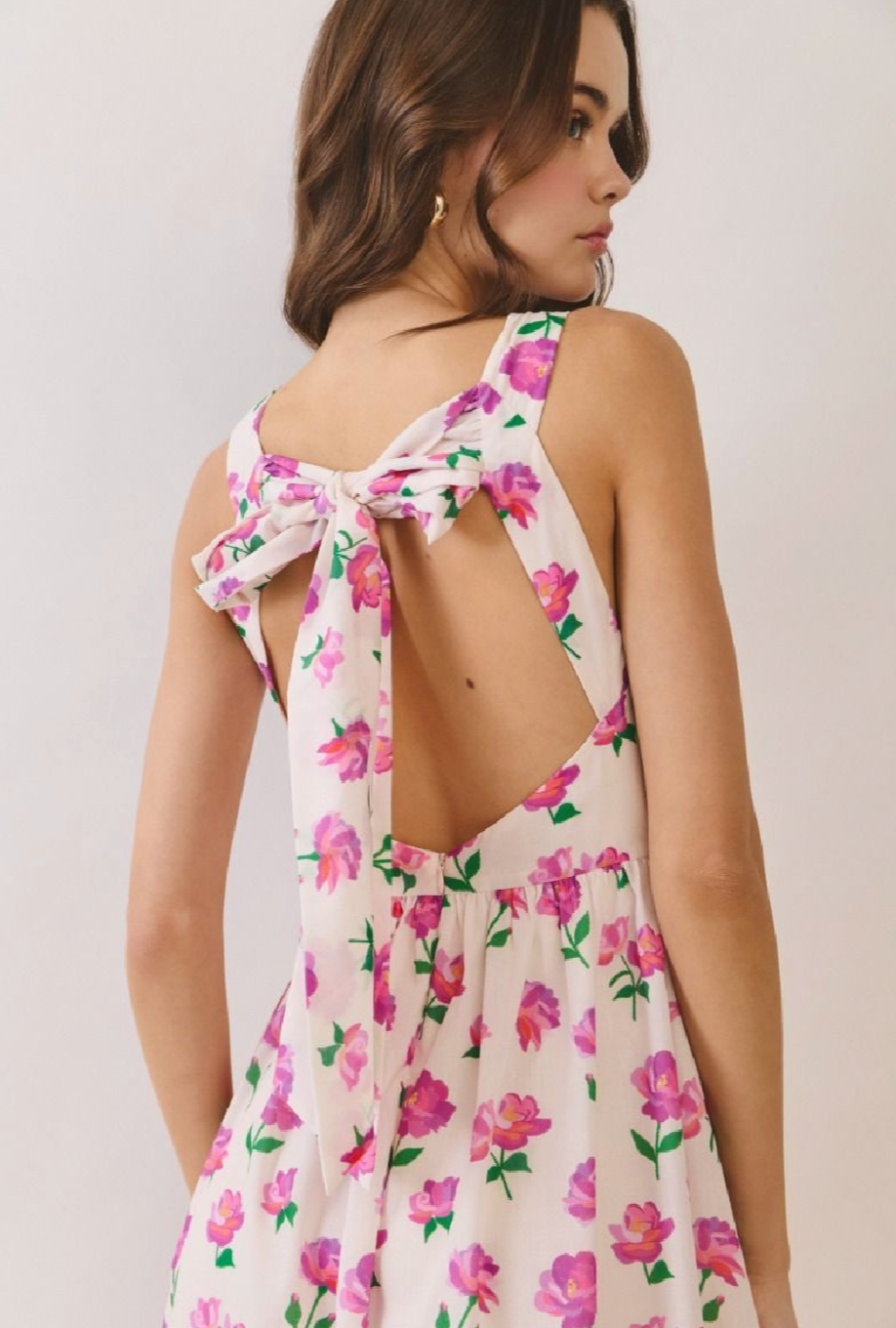 Floral Print Midi Dress