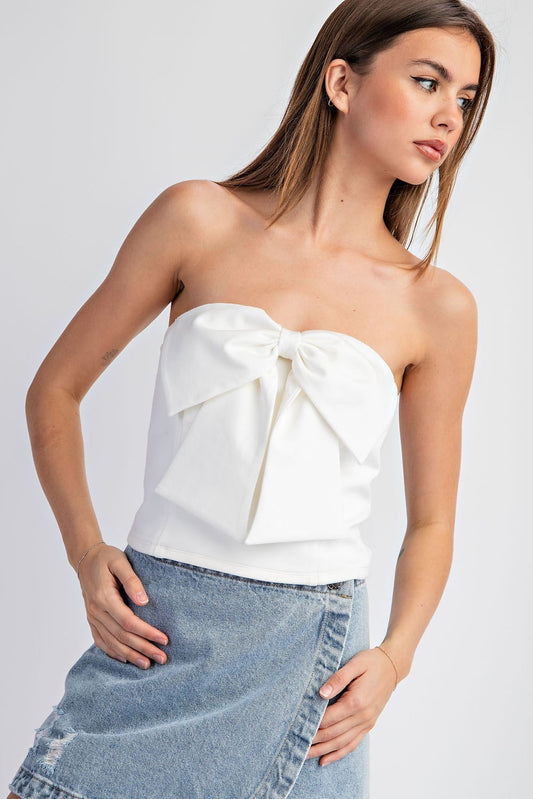 Final Sale - Bow Detail Tube Top