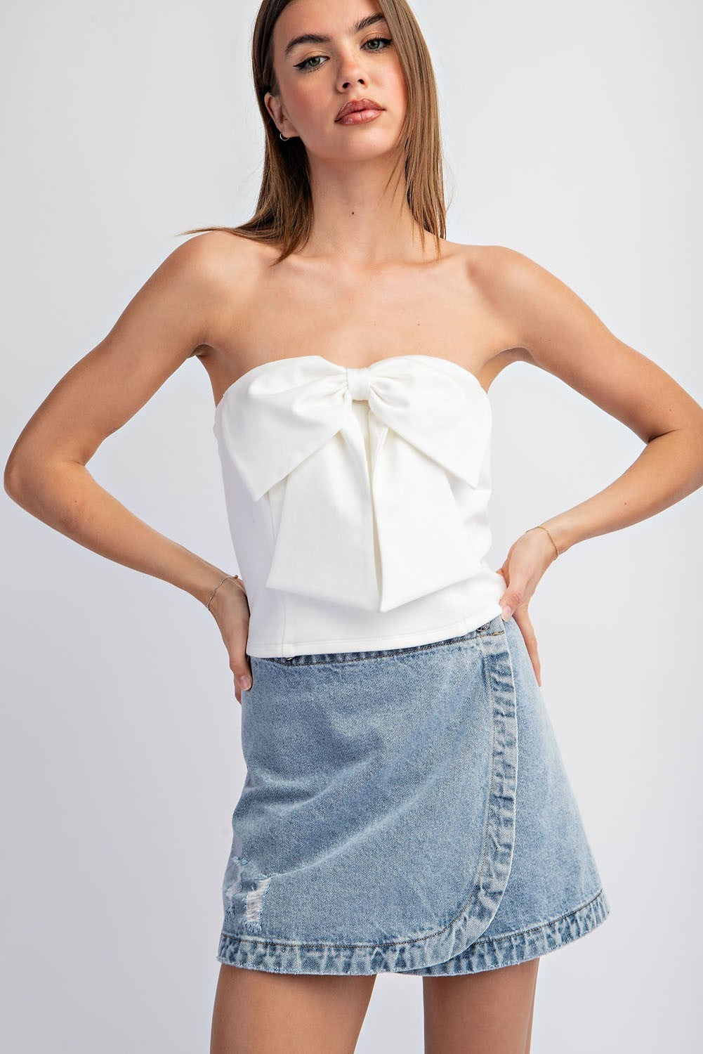 Final Sale - Bow Detail Tube Top