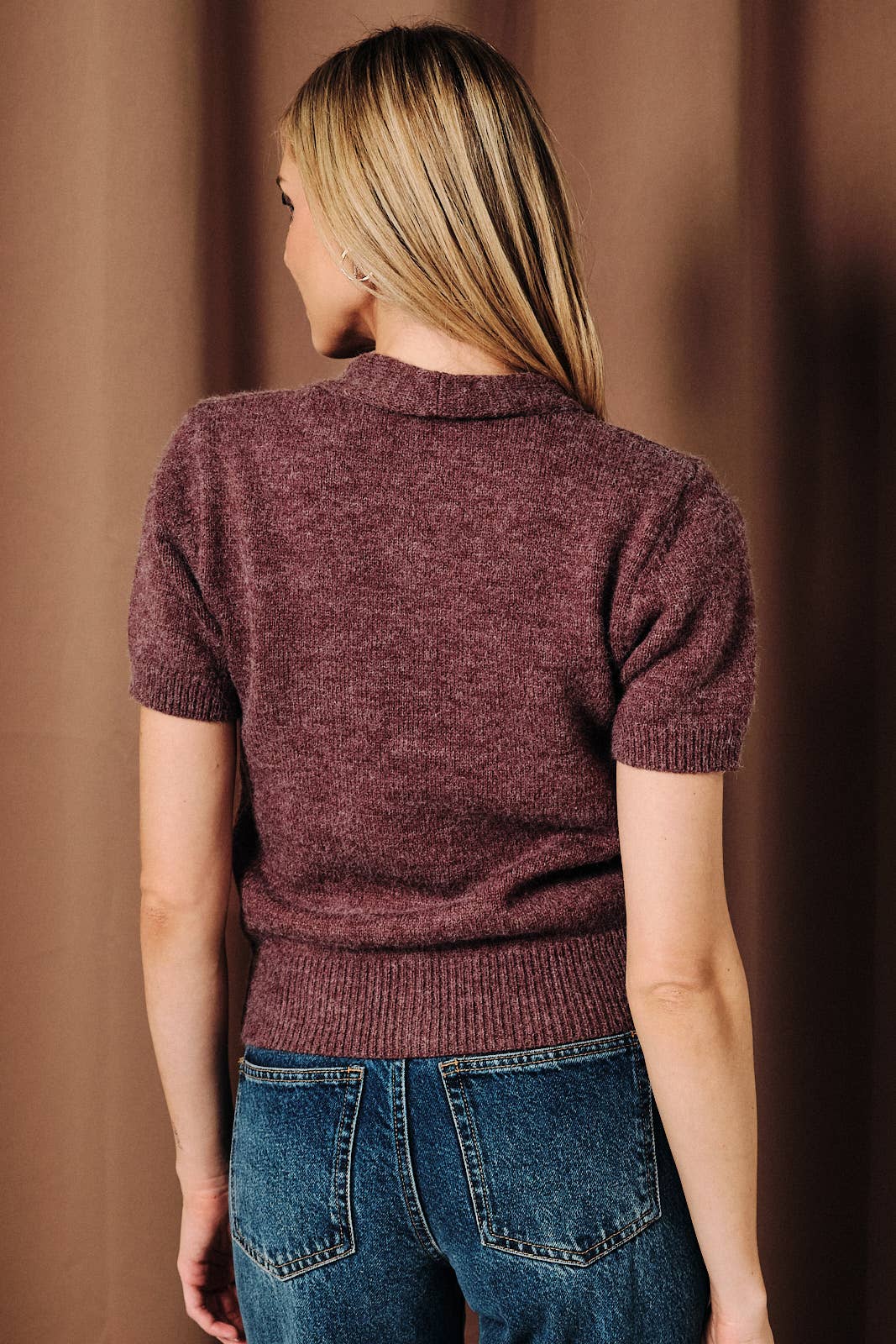 Scarf Neck Sweater Top