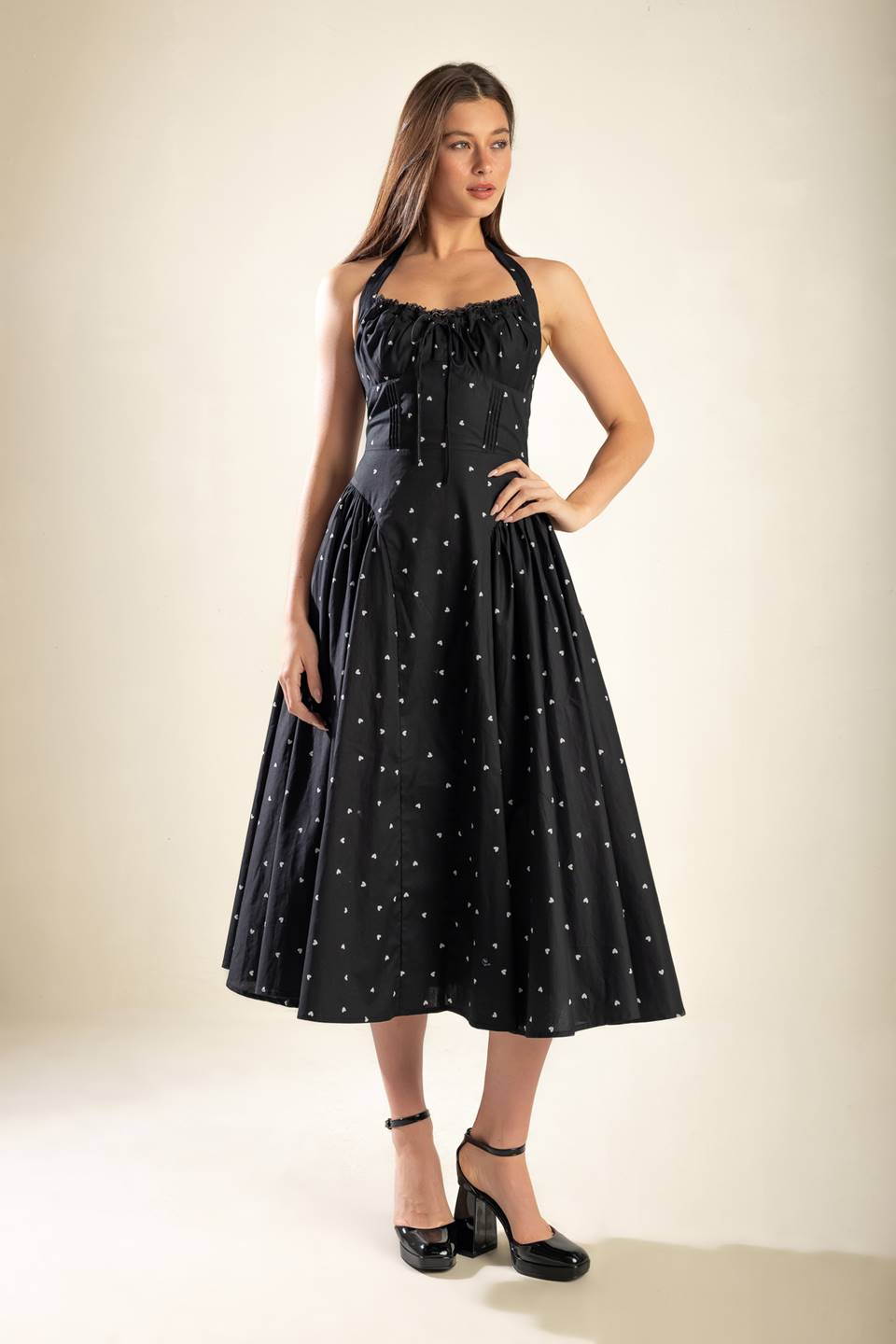Final Sale - Printed Woven Midi Dress