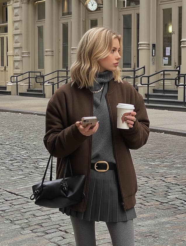 Suede Belt with Organic Shape Buckle | Everyday accessory