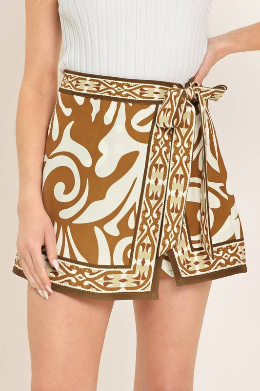 Wrap Woven Skort