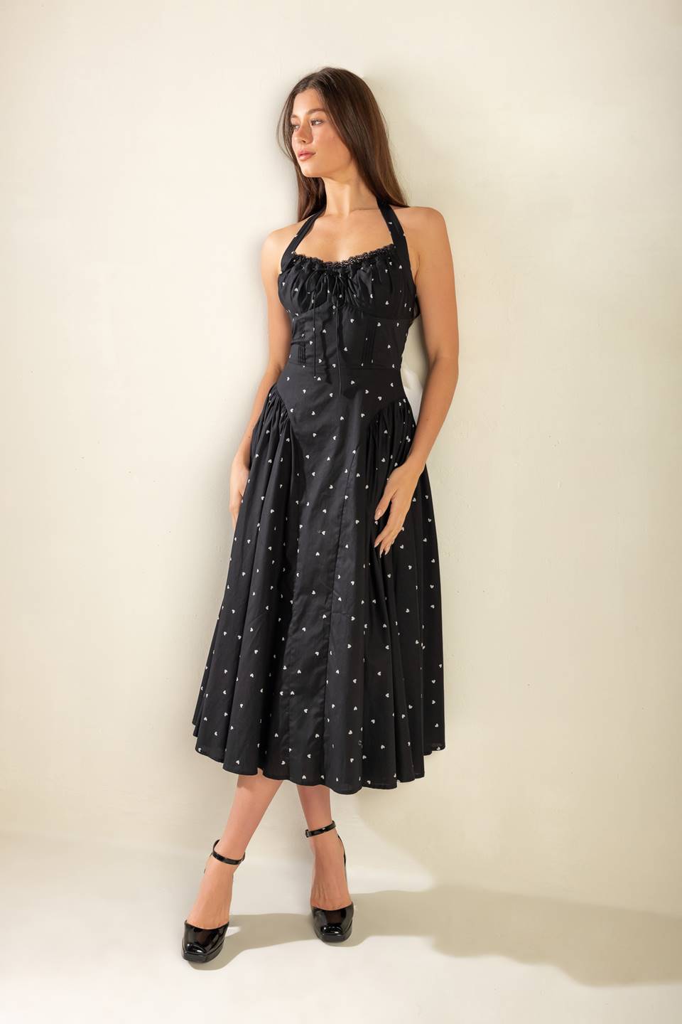 Final Sale - Printed Woven Midi Dress