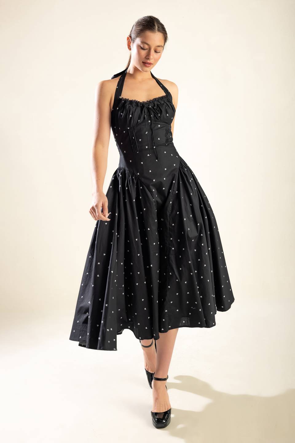 Final Sale - Printed Woven Midi Dress
