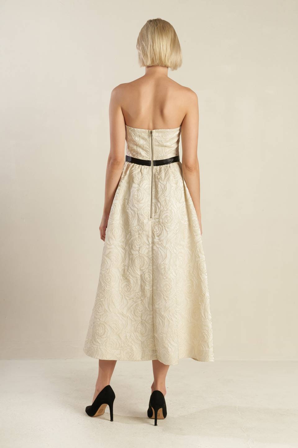Final Sale - Textured Woven Midi Dress