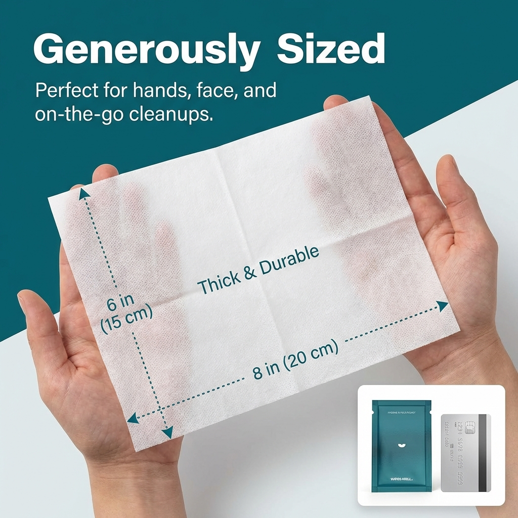Premium Essentials Wipes - Individually Wrapped - 21 ct