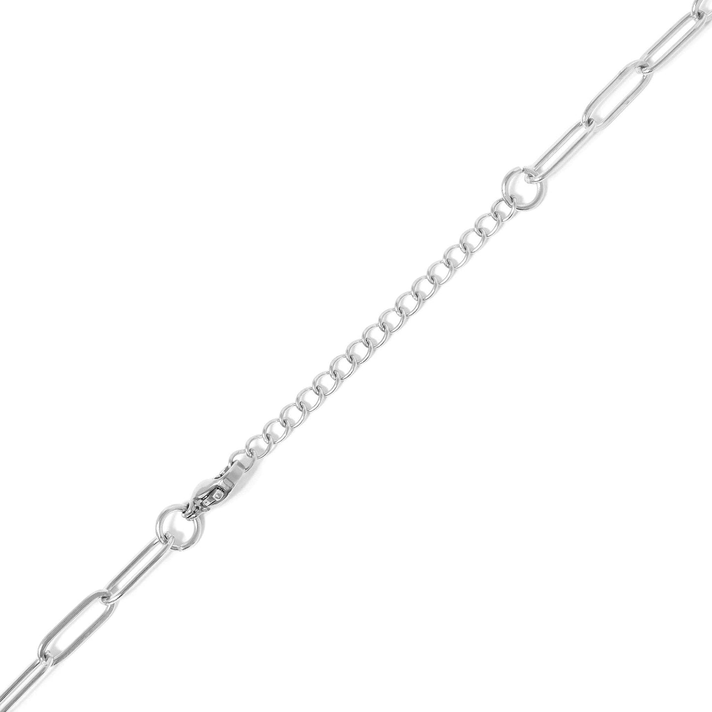 18K PVD Gold Carabiner "Dream" Paperclip Charm Necklace