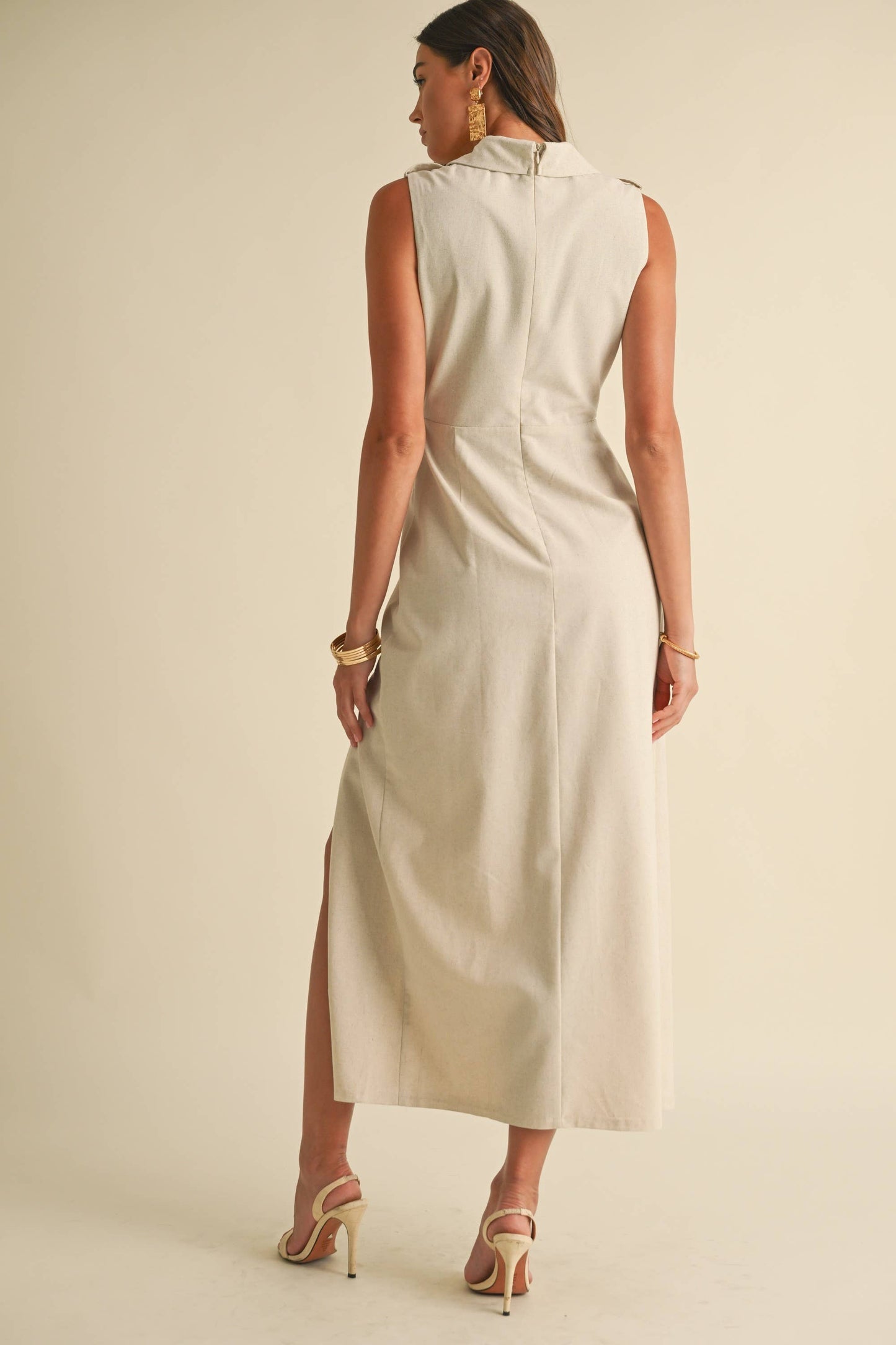 Final Sale - Linen Sleeveless Dress
