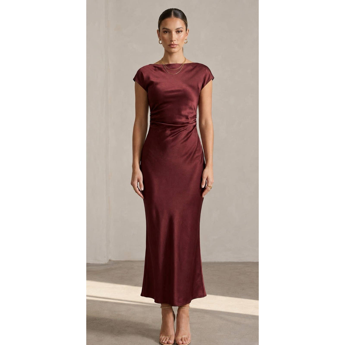 Boat Neck Maxi Dress