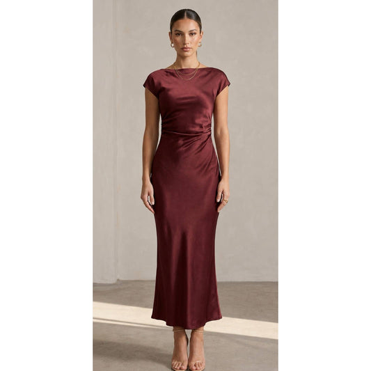 Boat Neck Maxi Dress