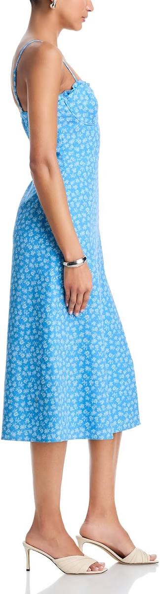 Stacey Floral Print Sleeveless Midi Dress