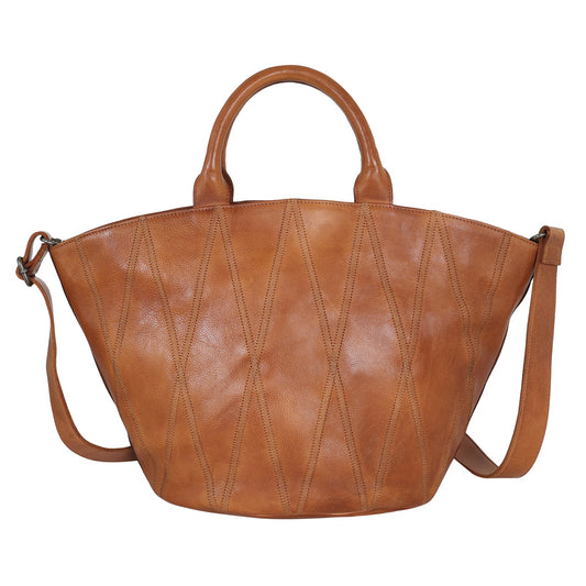 Claudia Diamond Leather Crossbody Bag