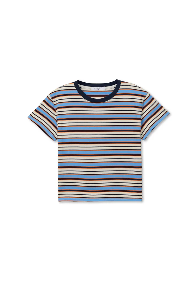 Dawn Cotton Jersey Ringer Stripe Tee