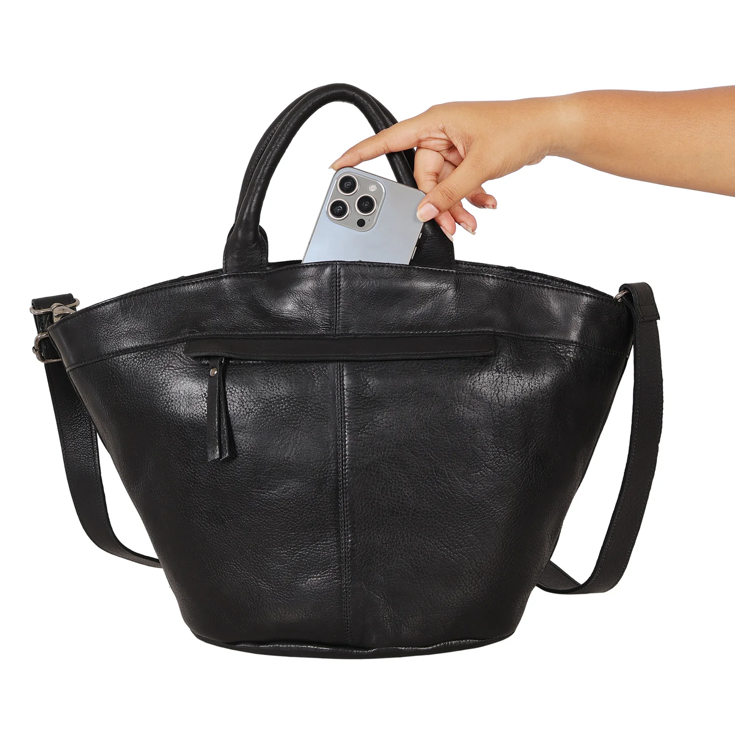 Claudia Diamond Leather Crossbody Bag