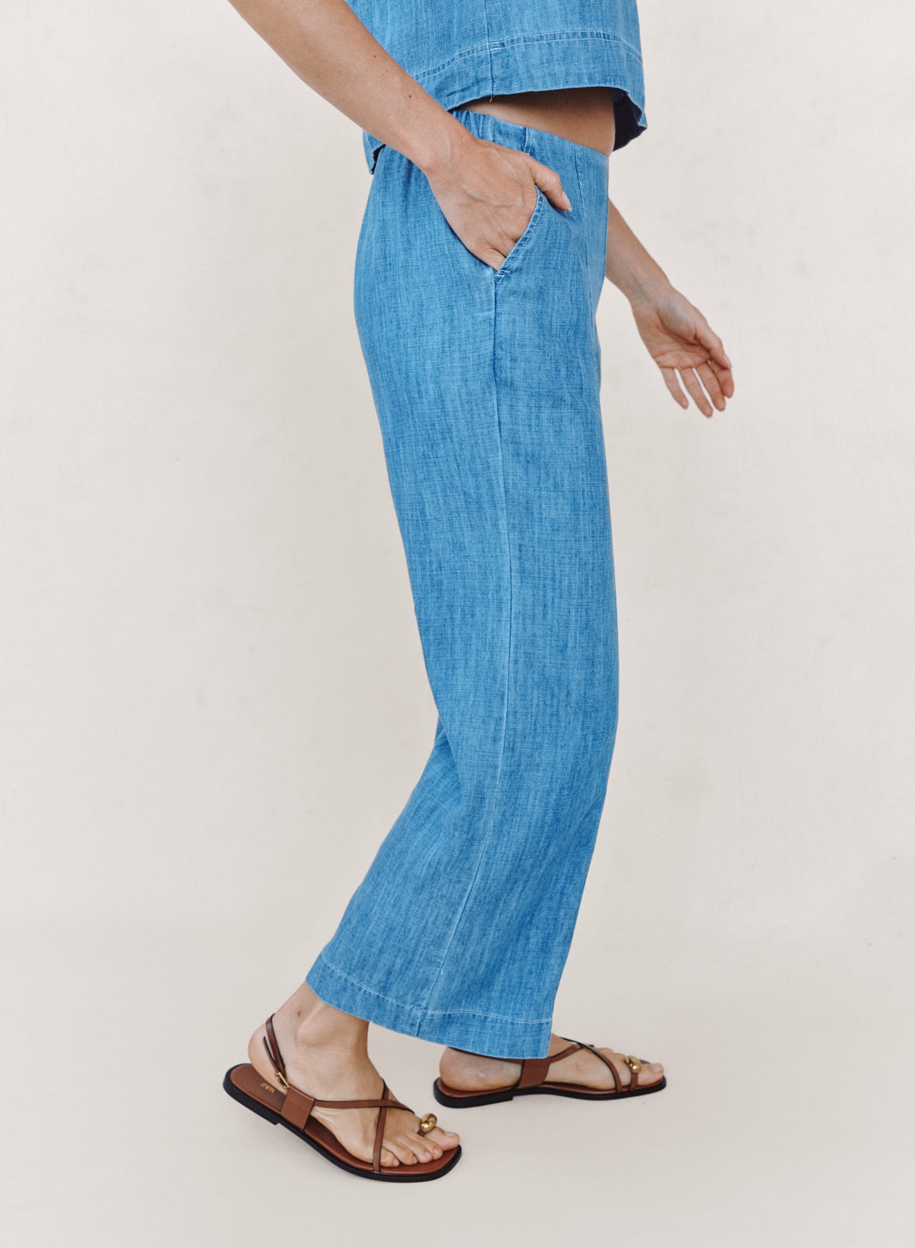 Clean Waist Denim Pant