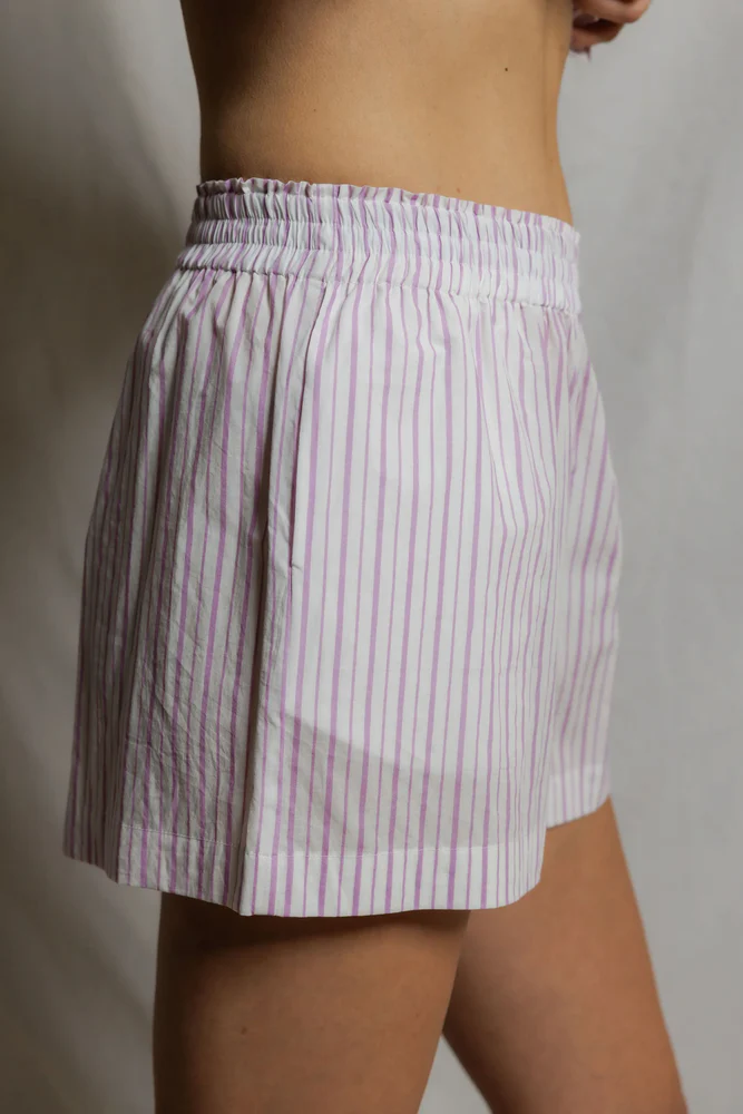 Julie Poplin Pull-On Shorts With Pockets