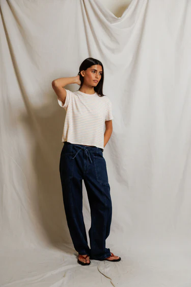 Erin Short Sleeve Crew Neck Baby Tee