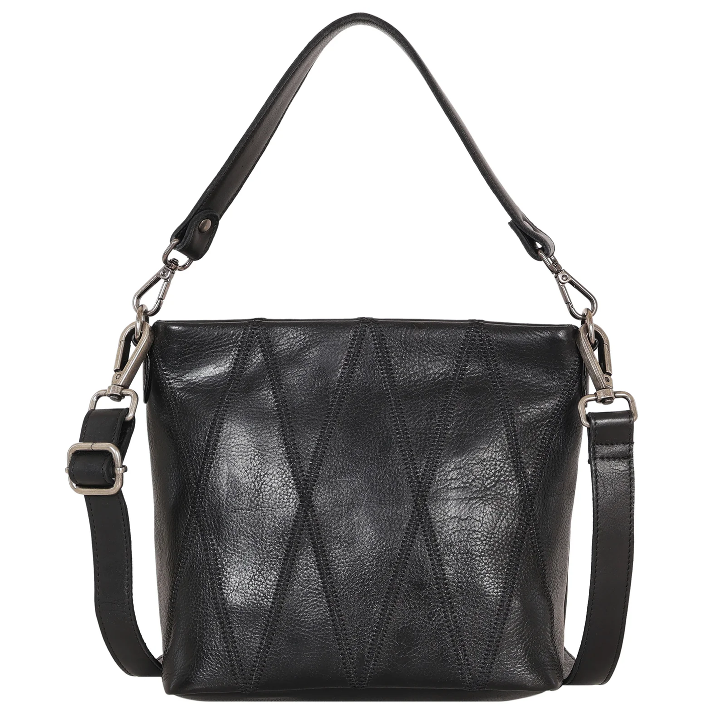 Ivy Diamond Leather Crossbody Bag