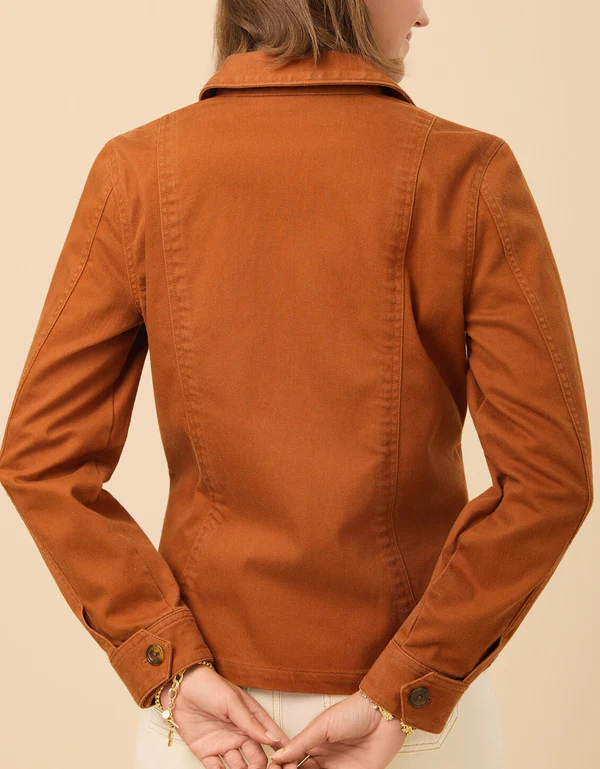 Elaine Twill Jacket Chestnut