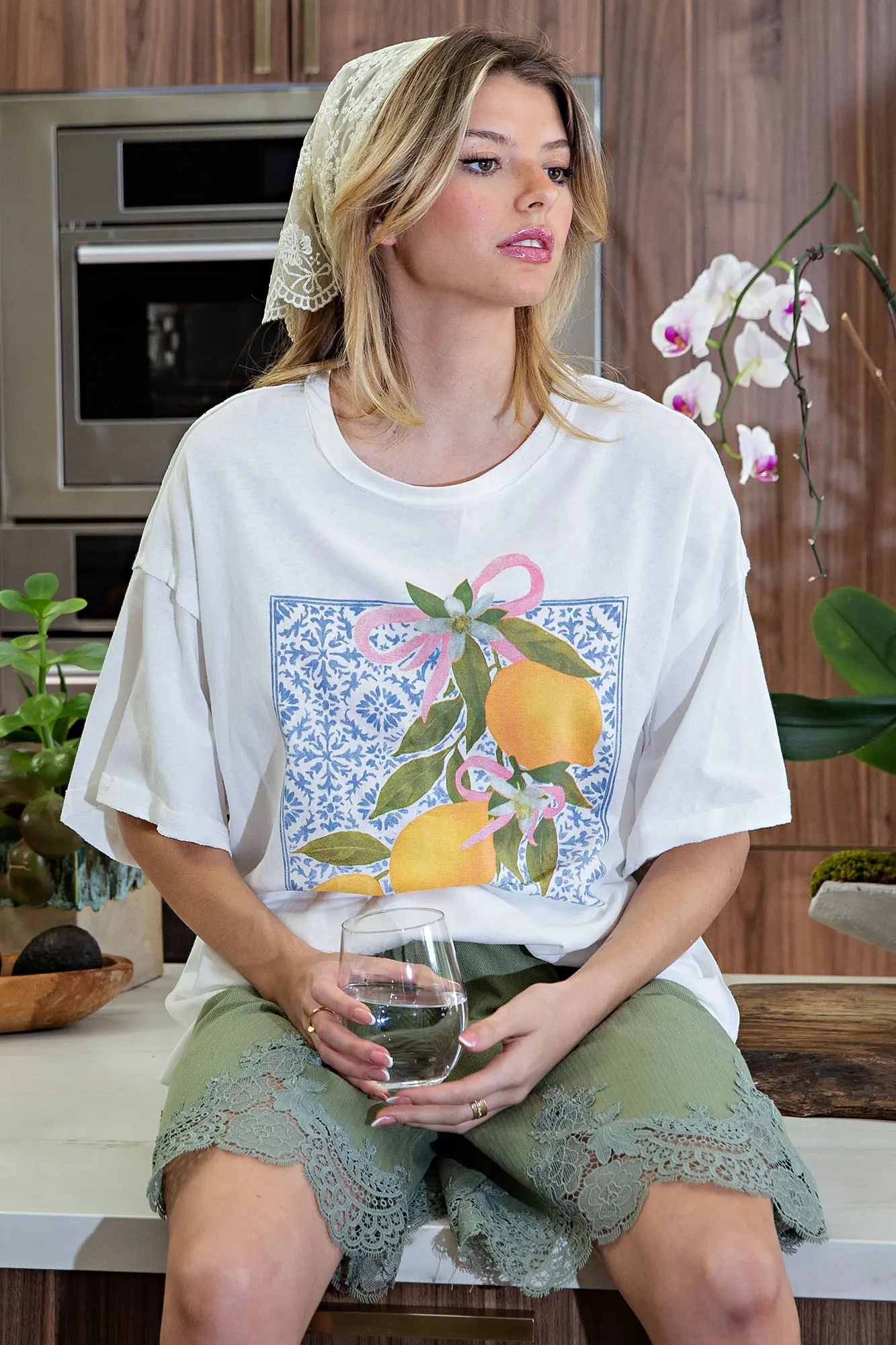 Lemon Printed Graphic Tee Shirt