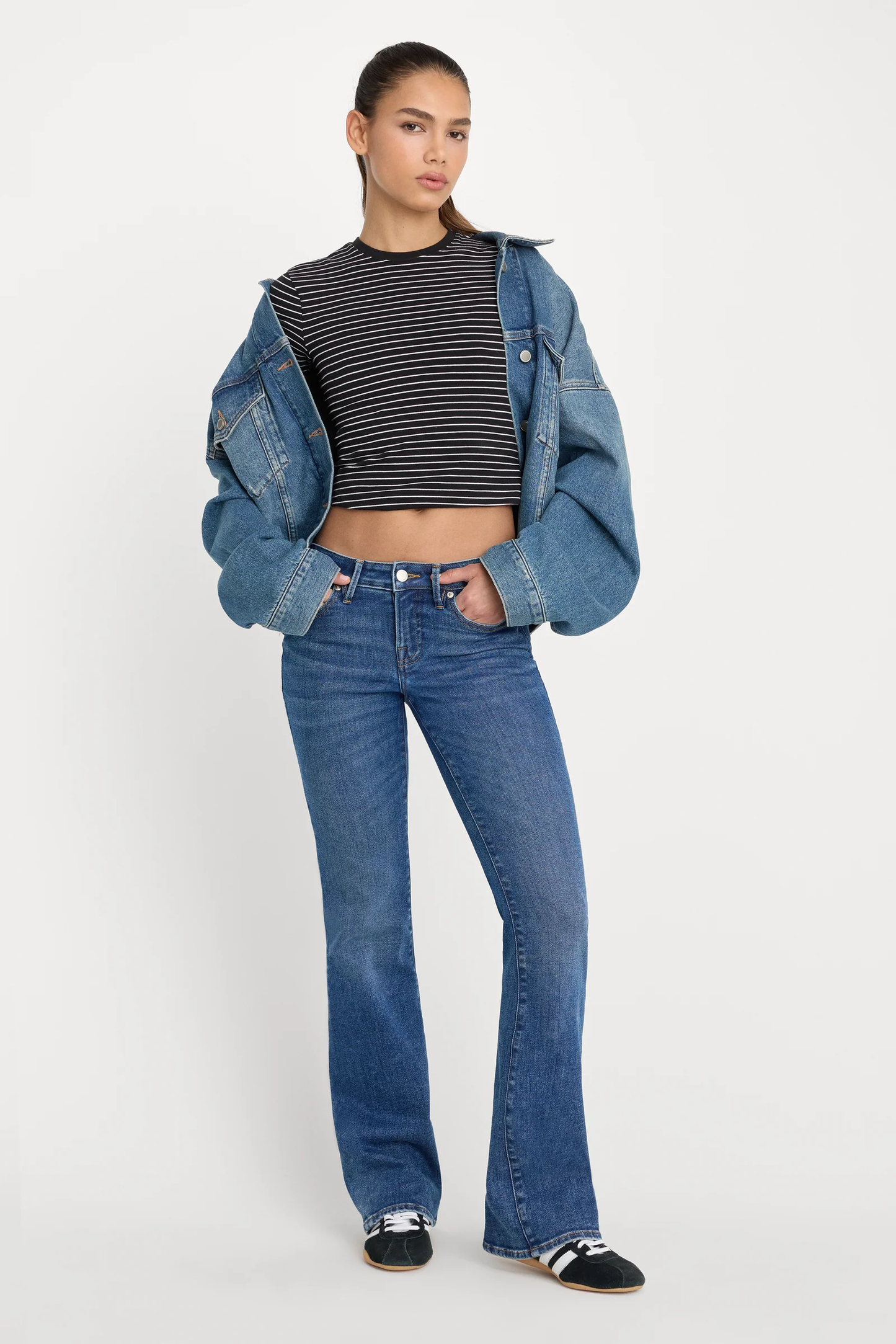 Good Low Rise Bootcut Jeans