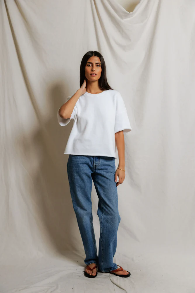 Ezra French Terry Short Sleeve Sweatshirt