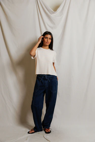 Erin Short Sleeve Crew Neck Baby Tee