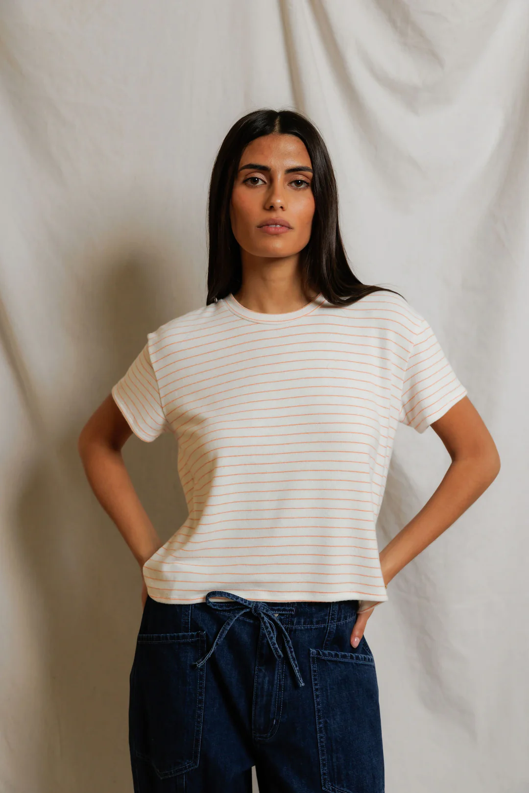 Erin Short Sleeve Crew Neck Baby Tee