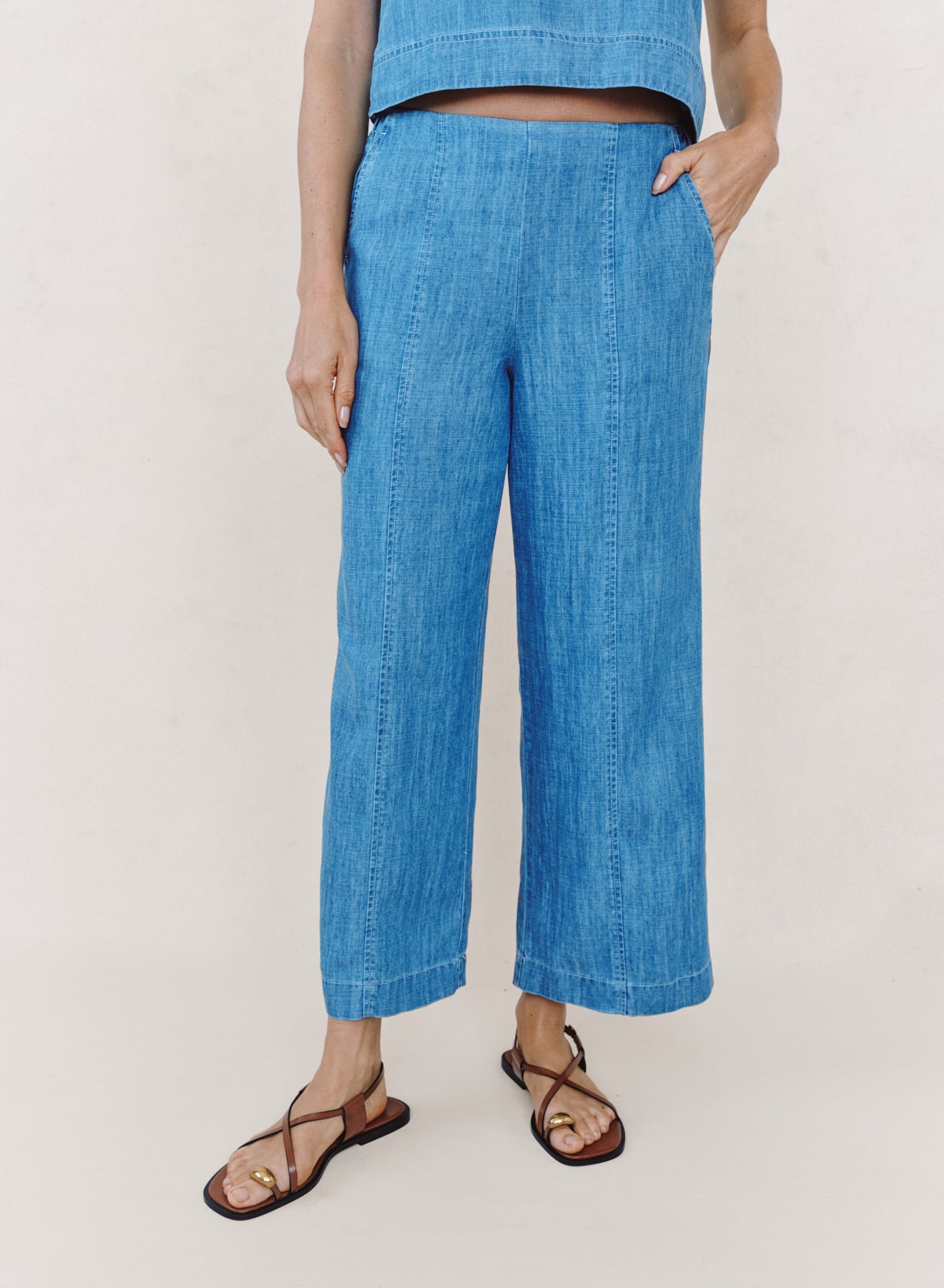 Clean Waist Denim Pant