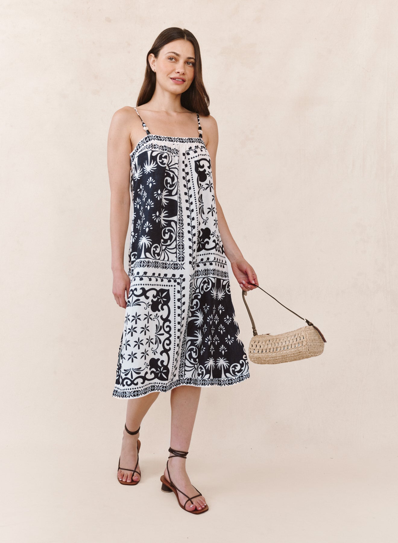 Spaghetti Strap Midi Dress