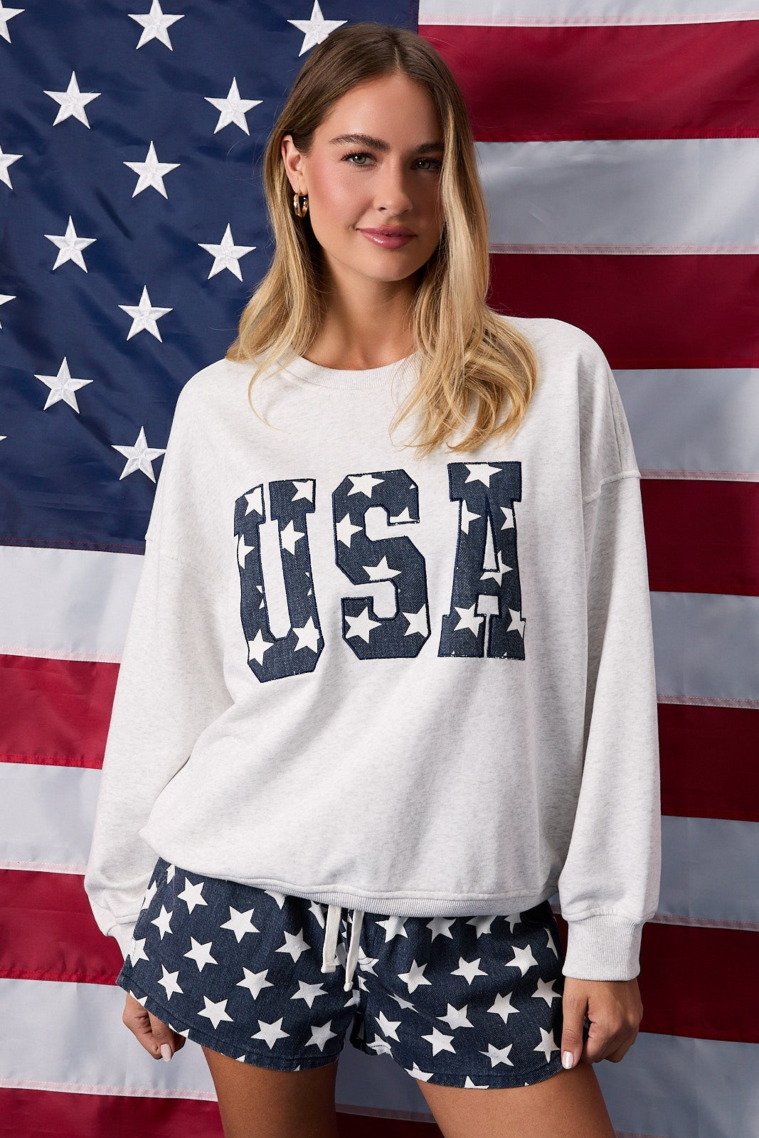 USA Embroidery Sweatshirt