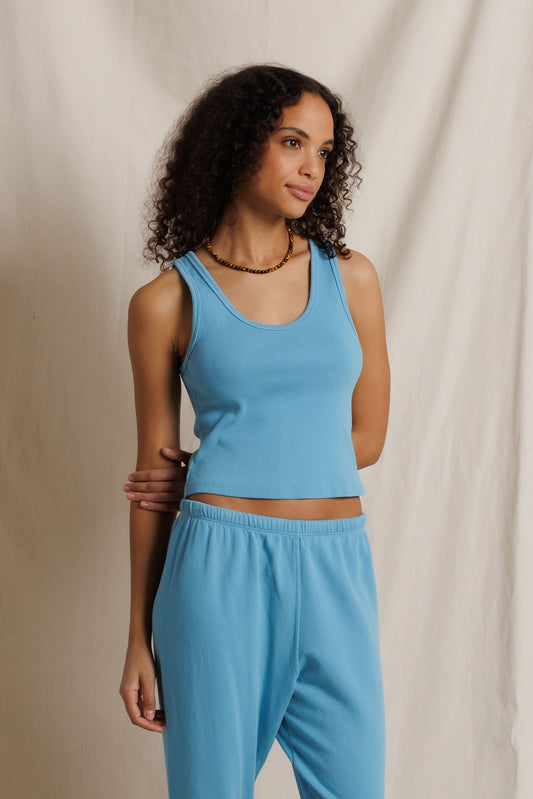 Blondie Structured Rib Bra Friendly Tank