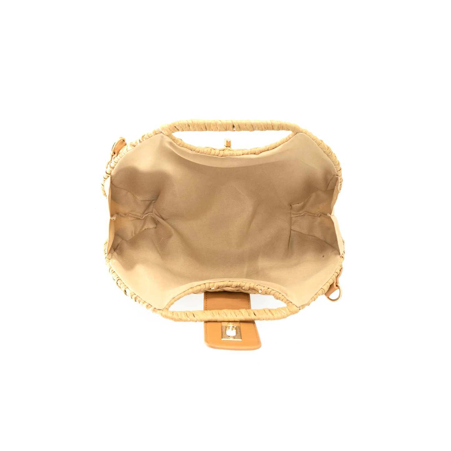 Straw Bag With Removable Strap