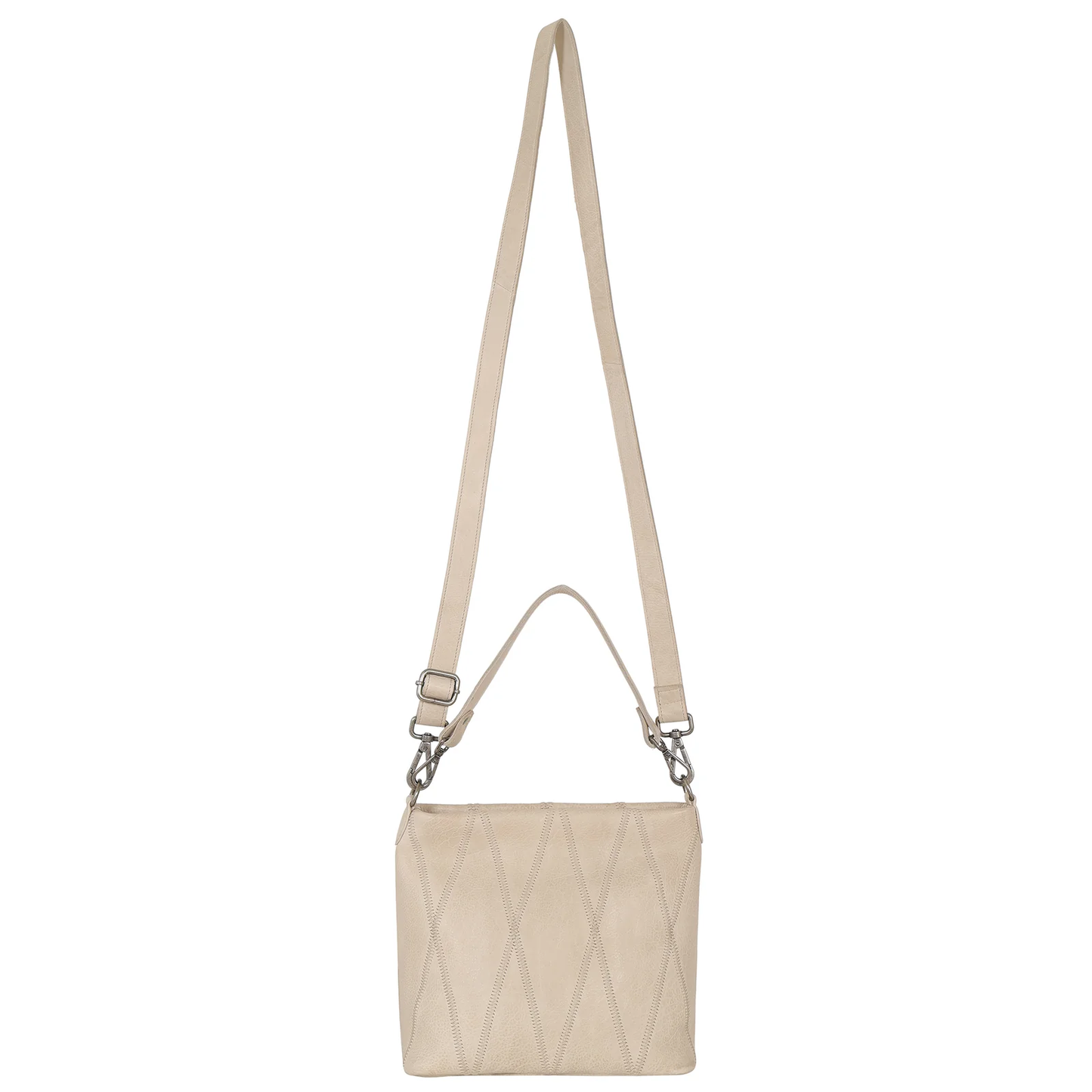 Ivy Diamond Leather Crossbody Bag