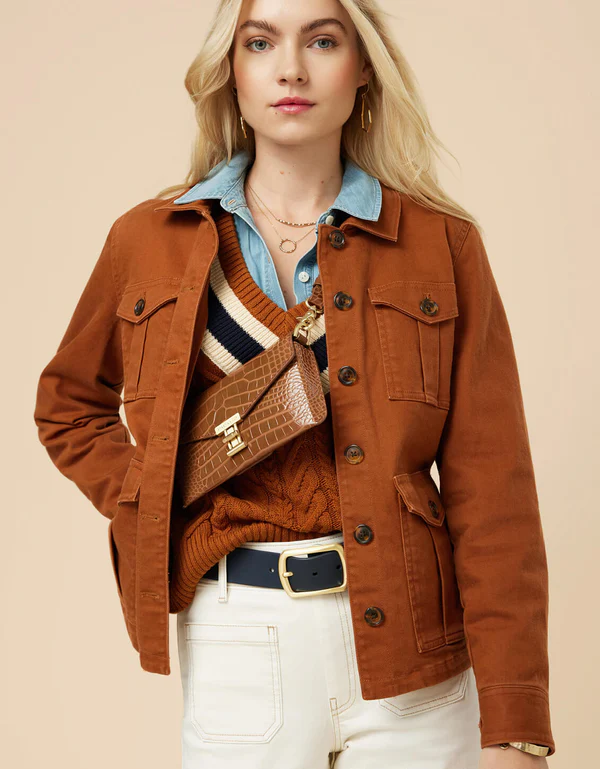 Elaine Twill Jacket Chestnut