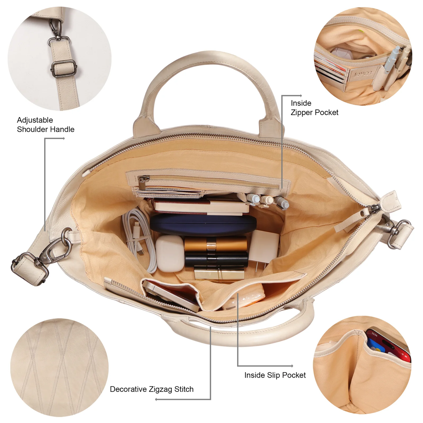 Claudia Diamond Leather Crossbody Bag