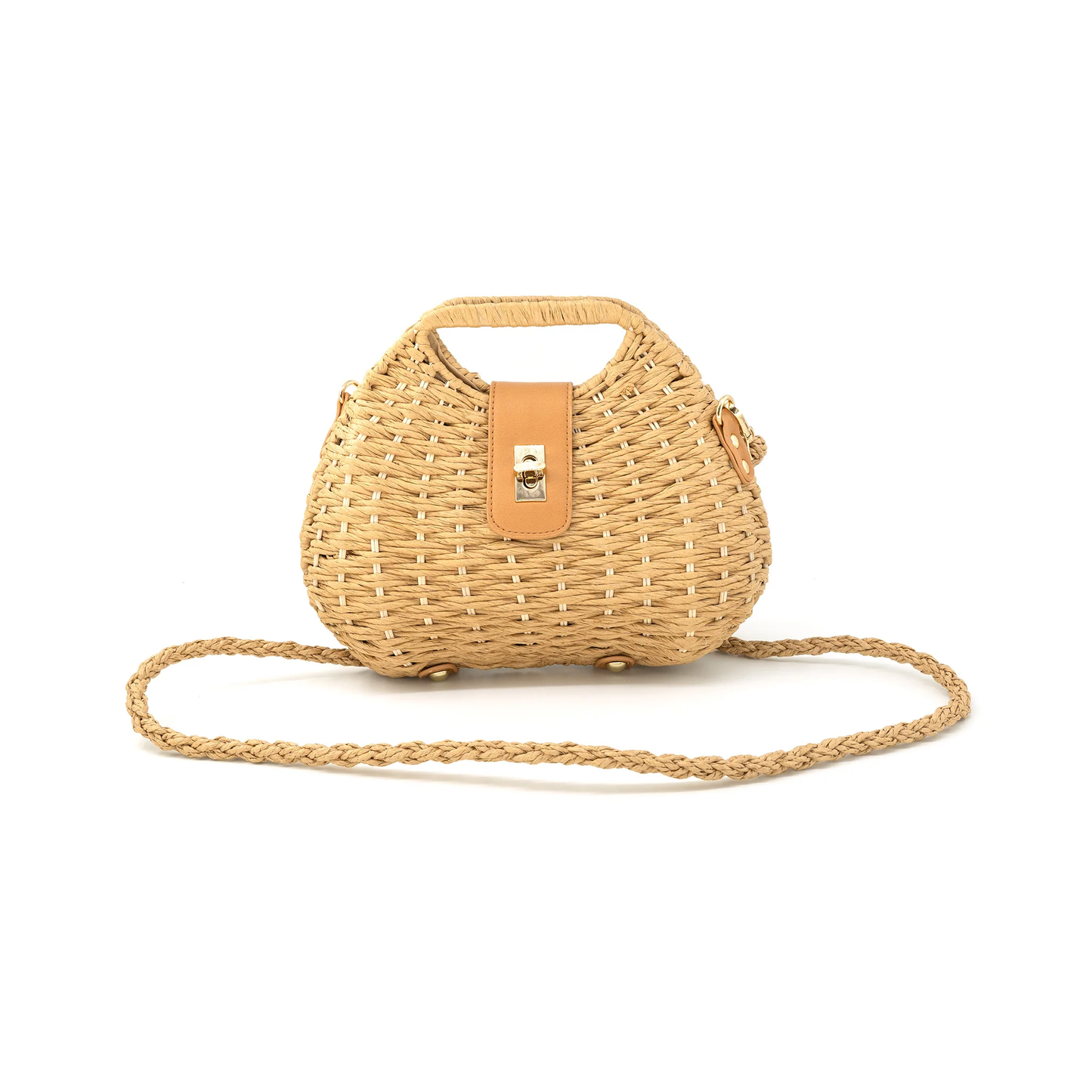 Straw Bag With Removable Strap