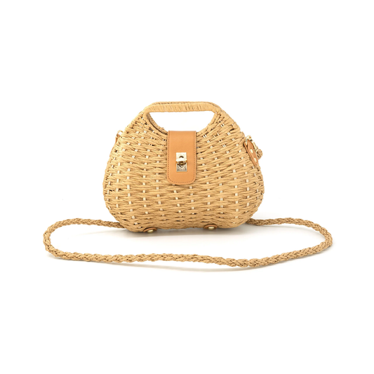 Straw Bag With Removable Strap