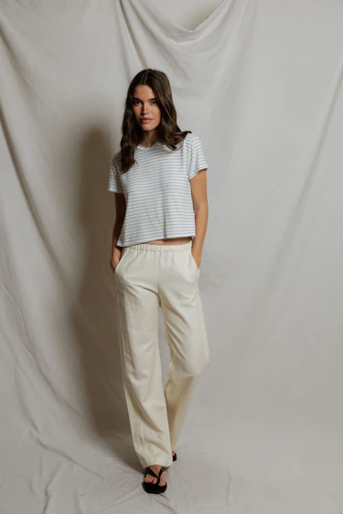 Erin Short Sleeve Crew Neck Baby Tee