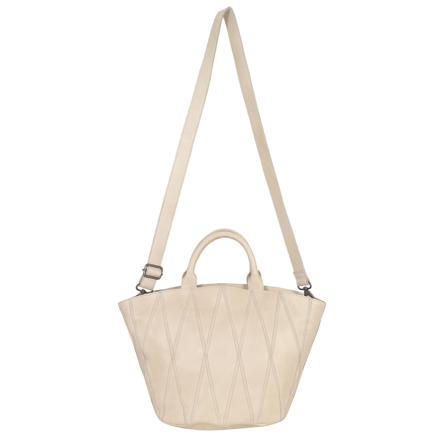 Claudia Diamond Leather Crossbody Bag