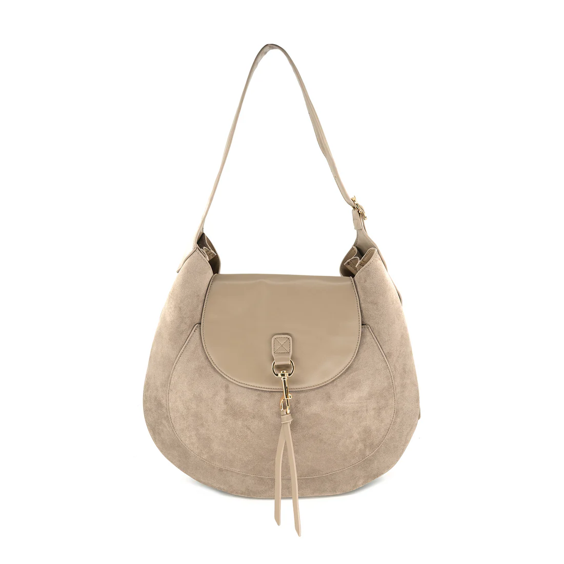The Luxe Suede Saddle Bag