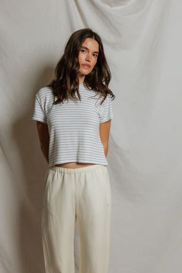 Erin Short Sleeve Crew Neck Baby Tee